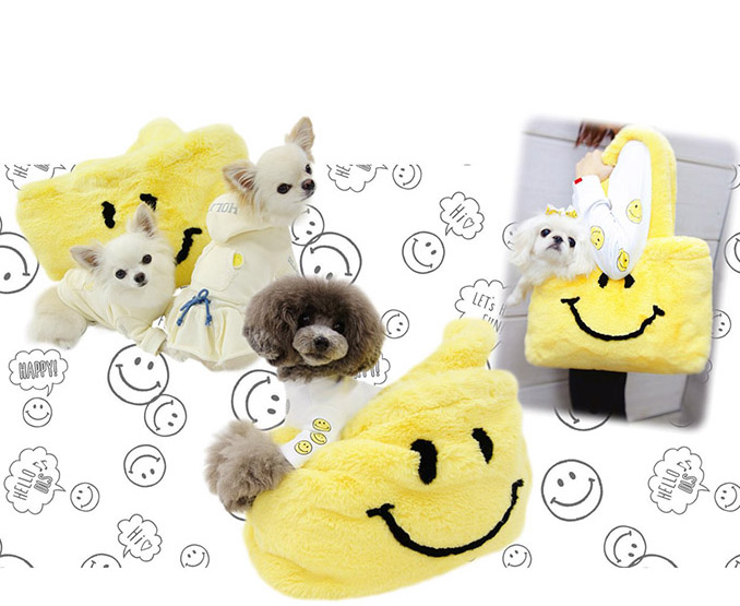 サーカス サーカス SMILE ファーキャリーバックyellow(送料無料）